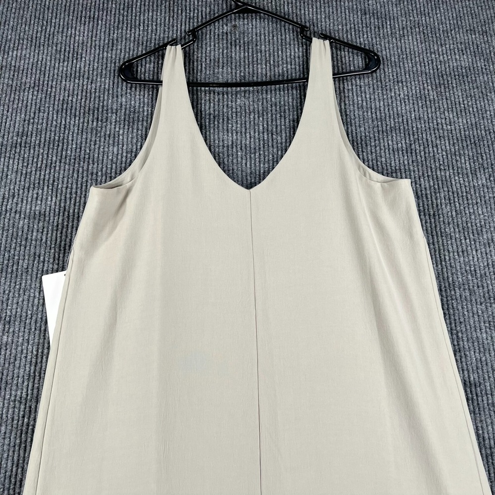 Lululemon V Neck Midi Dress Womens Size 10 Beige Casual Active Lightweight New - Picture 16 of 16